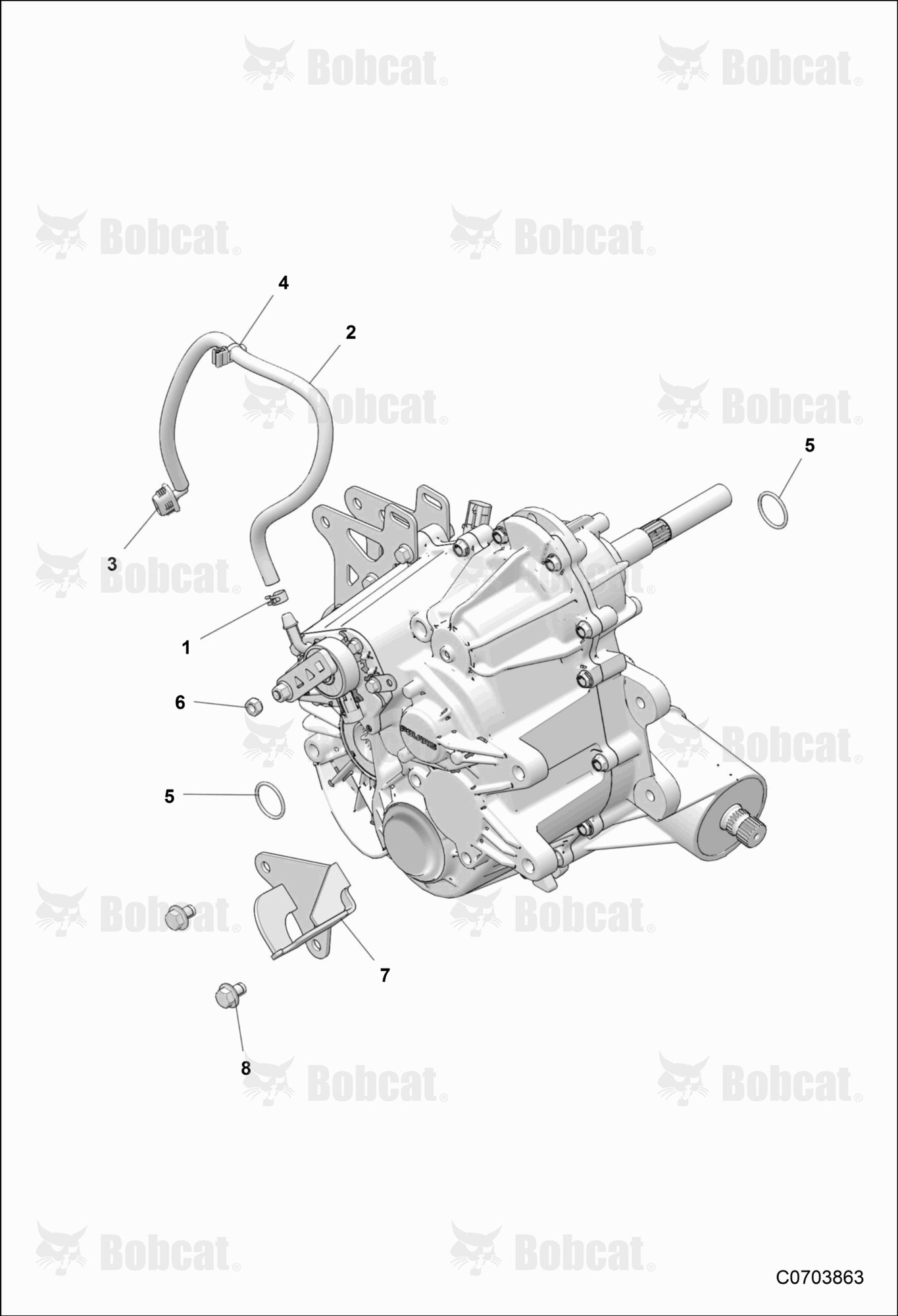 Drive TRAIN, Main GEARCASE, Mounting