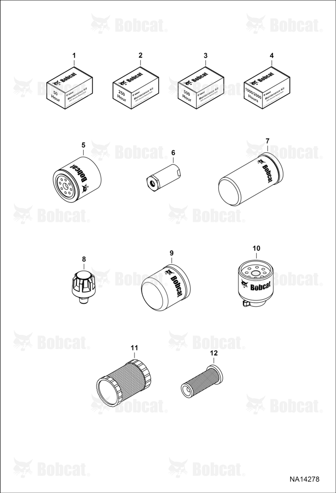 Maintenance Items (Scheduled Maintenance) (Spin-On Cooling Fan Filter) A3L330001 & Above