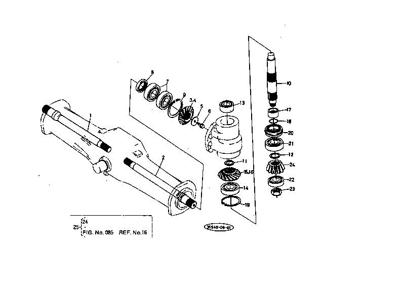Diff Gear Shaft [M7500Dt-A-Cl]
