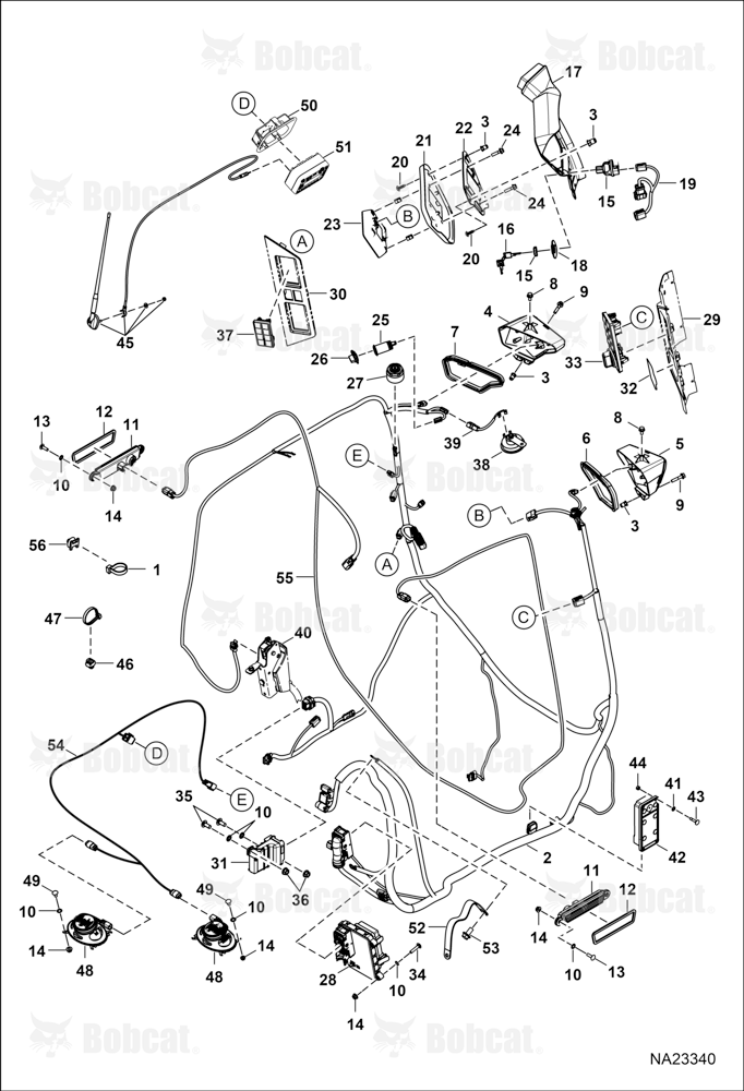 CAB Electrical Circuitry (4.3-inch Display)
