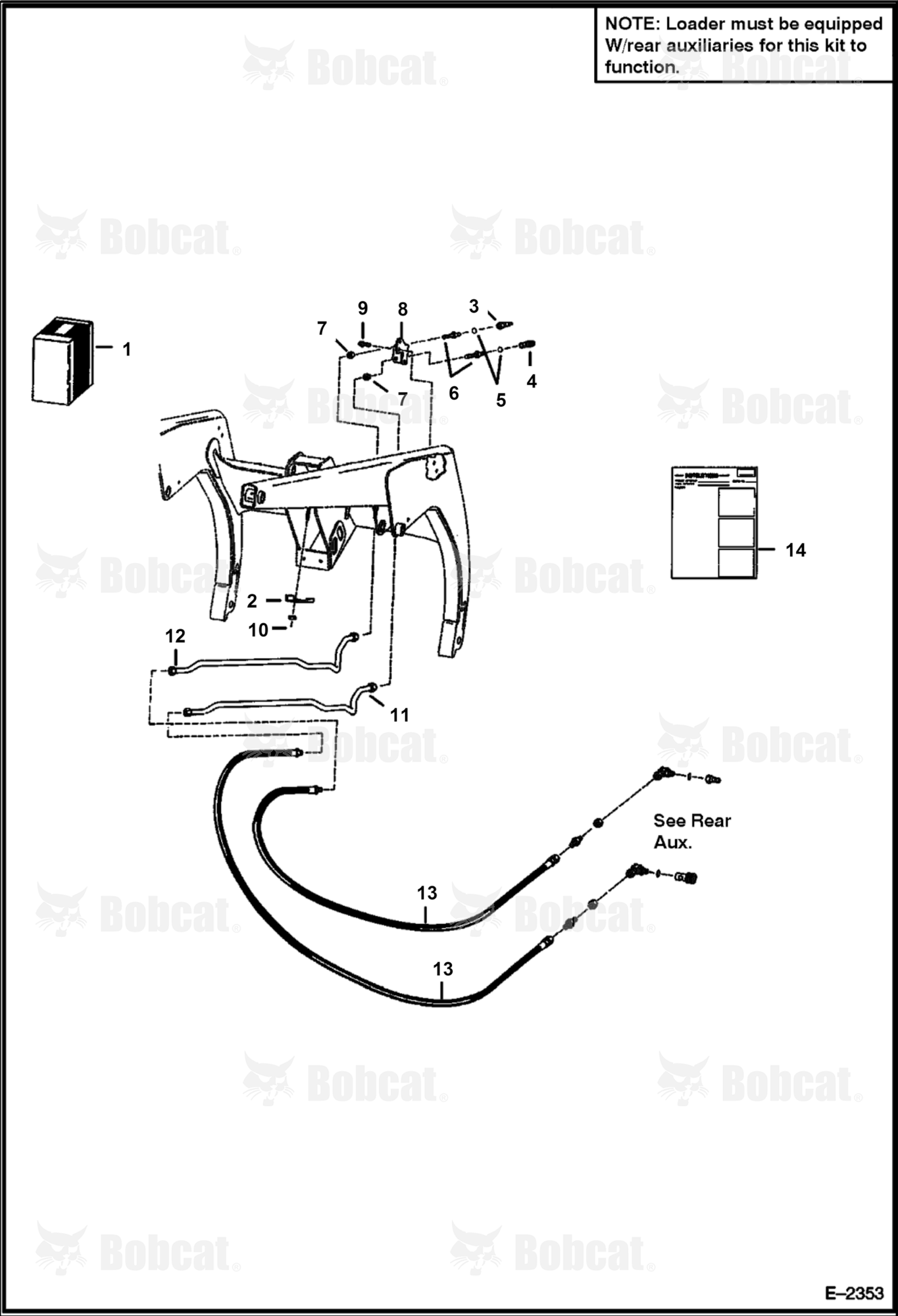 Front Auxiliary Kit (Right Side) (W/F.F. Couplers)