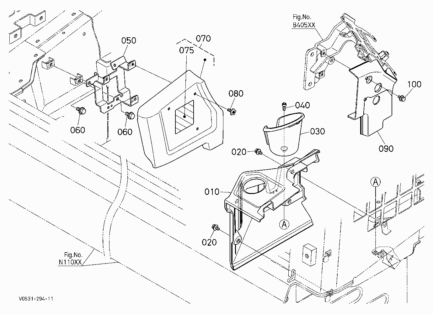 COVER (METER/SERVICE PORT/DRINK HOLDER)