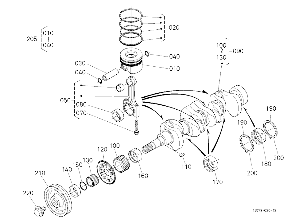 Piston And Crankshaft