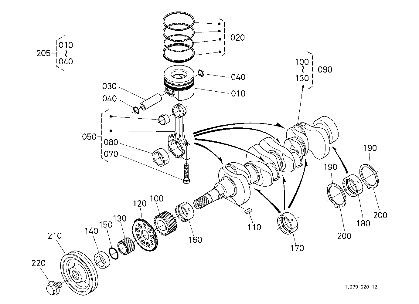 Piston And Crankshaft