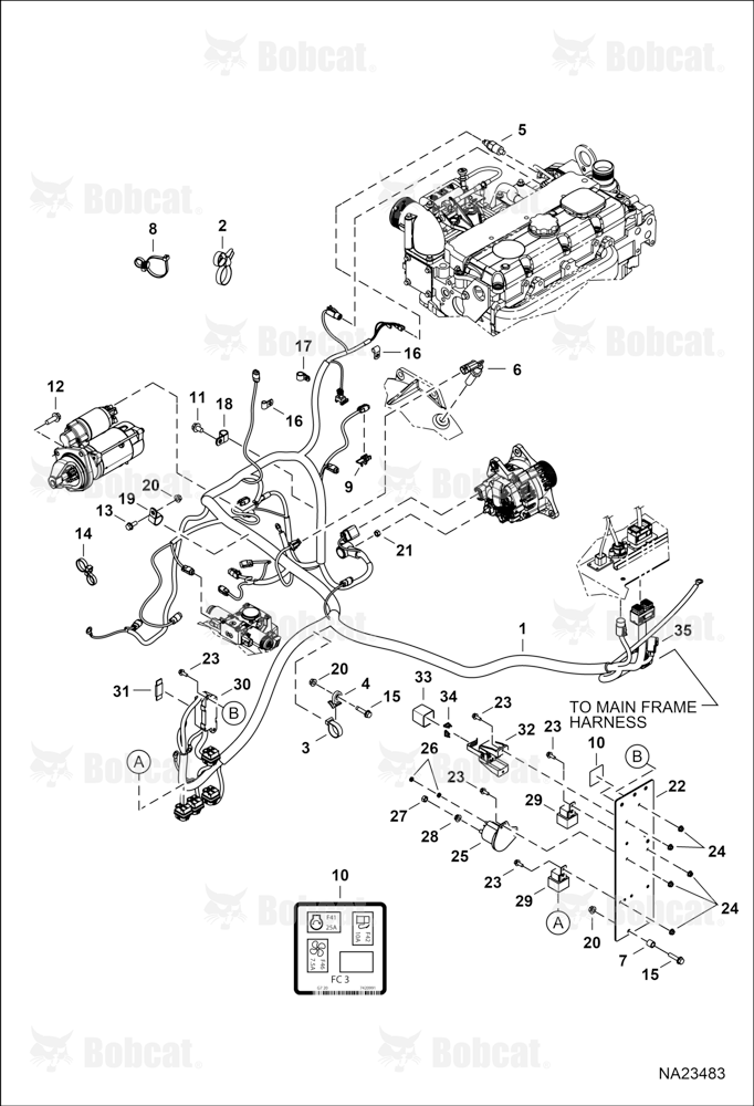 Engine Electrical Circuitry (Harness)