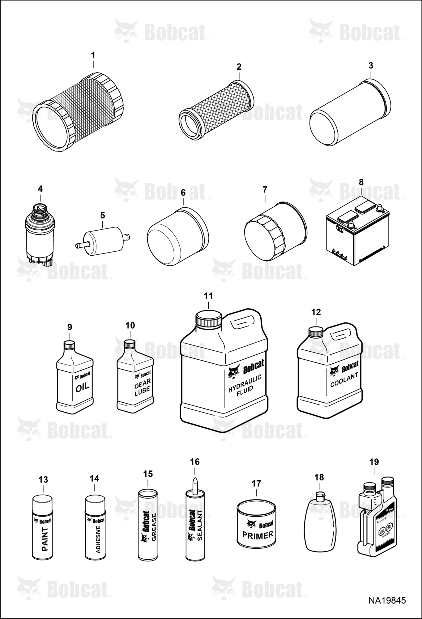 Maintenance Items (Service Parts)