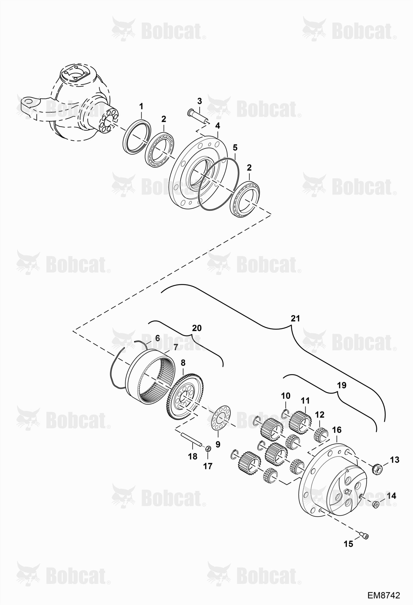 Front Axle (Hub Reduction) (Model 212.97.000.853)