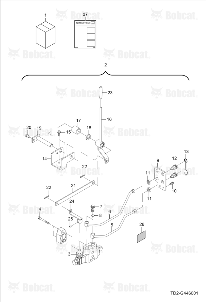 Hydraulic Block Group (Single Remote)(Self Return)