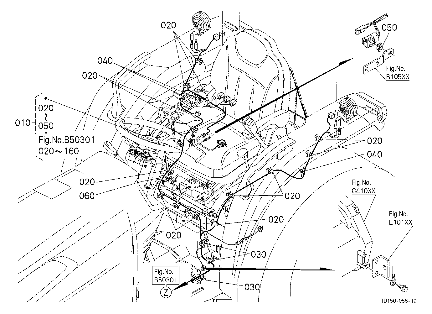 Electrical Wiring (Rear) [Manual T/M Type]