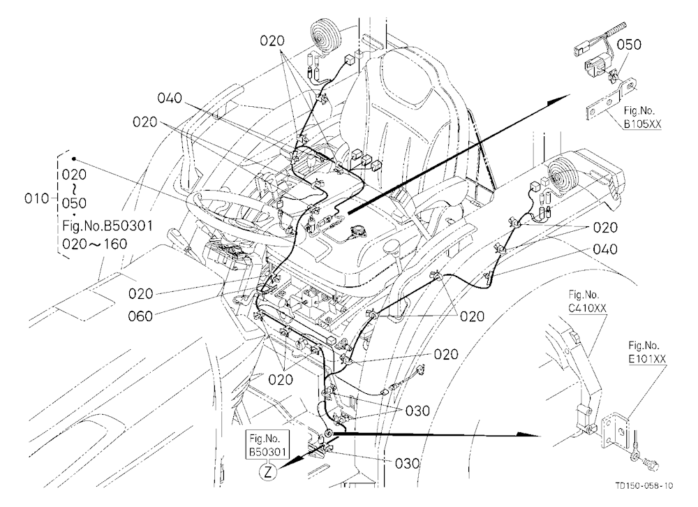 Electrical Wiring (Rear) [Manual T/M Type]