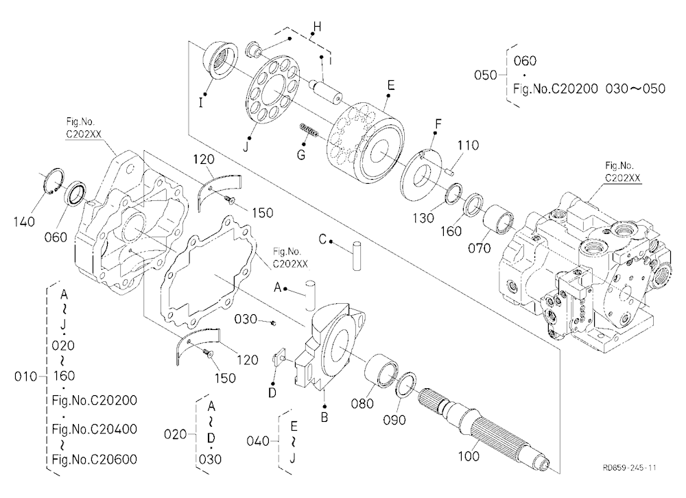 Piston Pump (Cylider Block) [Component Parts]