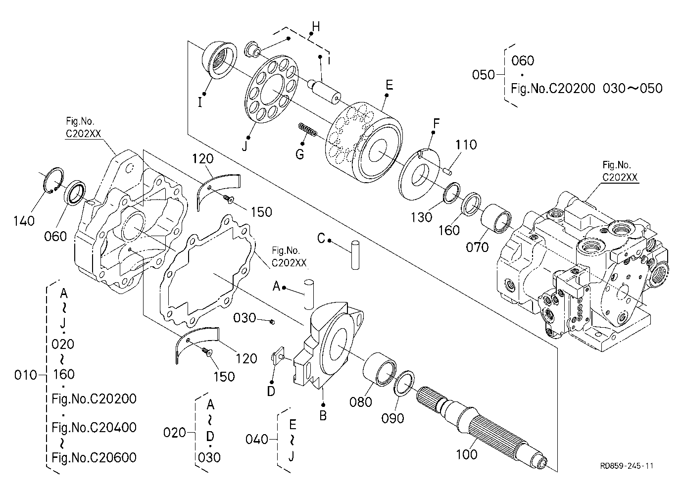 Piston Pump (Cylider Block) [Component Parts]
