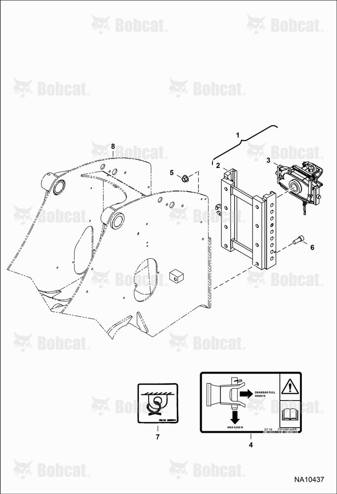 Rear Hitch (Adjustable) (Manual Lock)