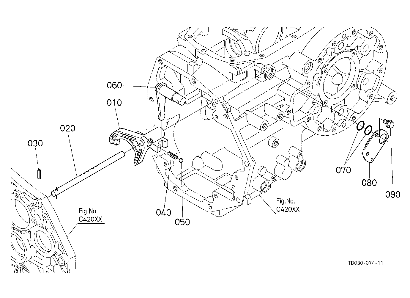 Range Gear Shift Fork