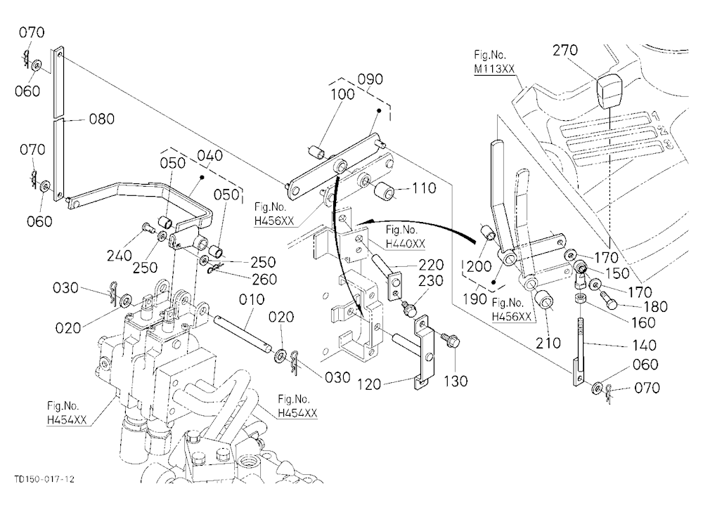 Auxiliary Control Valve Lever (1St) [Ca]