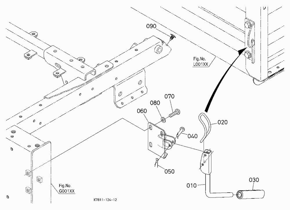 BOX GATE LOCK (LEFT) [BED LINER]
