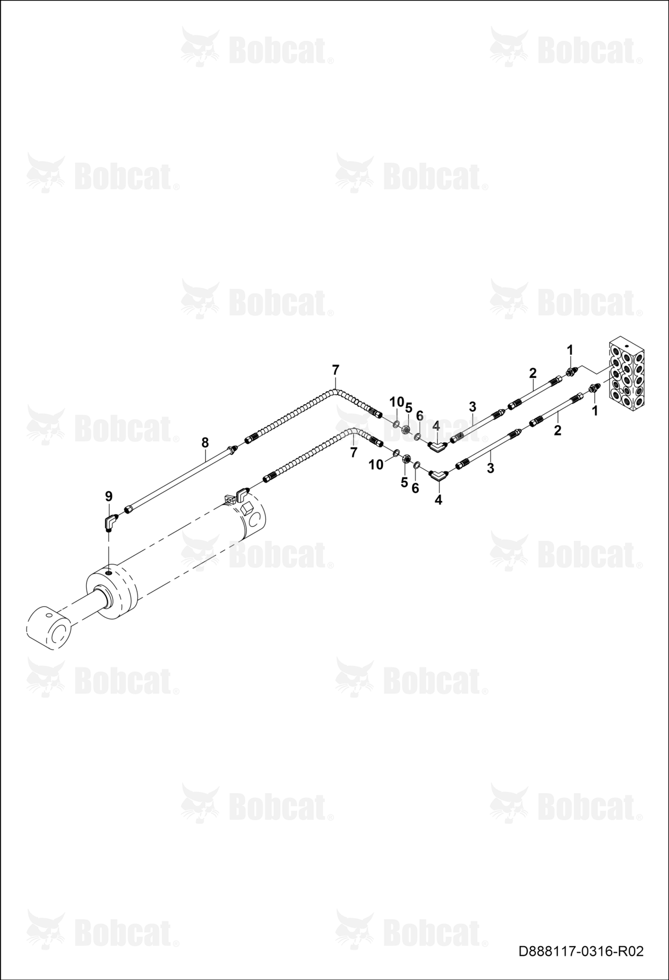 Bucket Cylinder Circuit