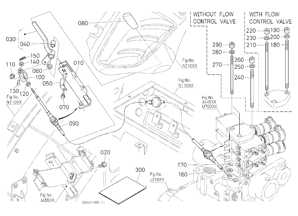 Auxiliary Control Valve Lever Kit (2Nd) (W/G No.M7