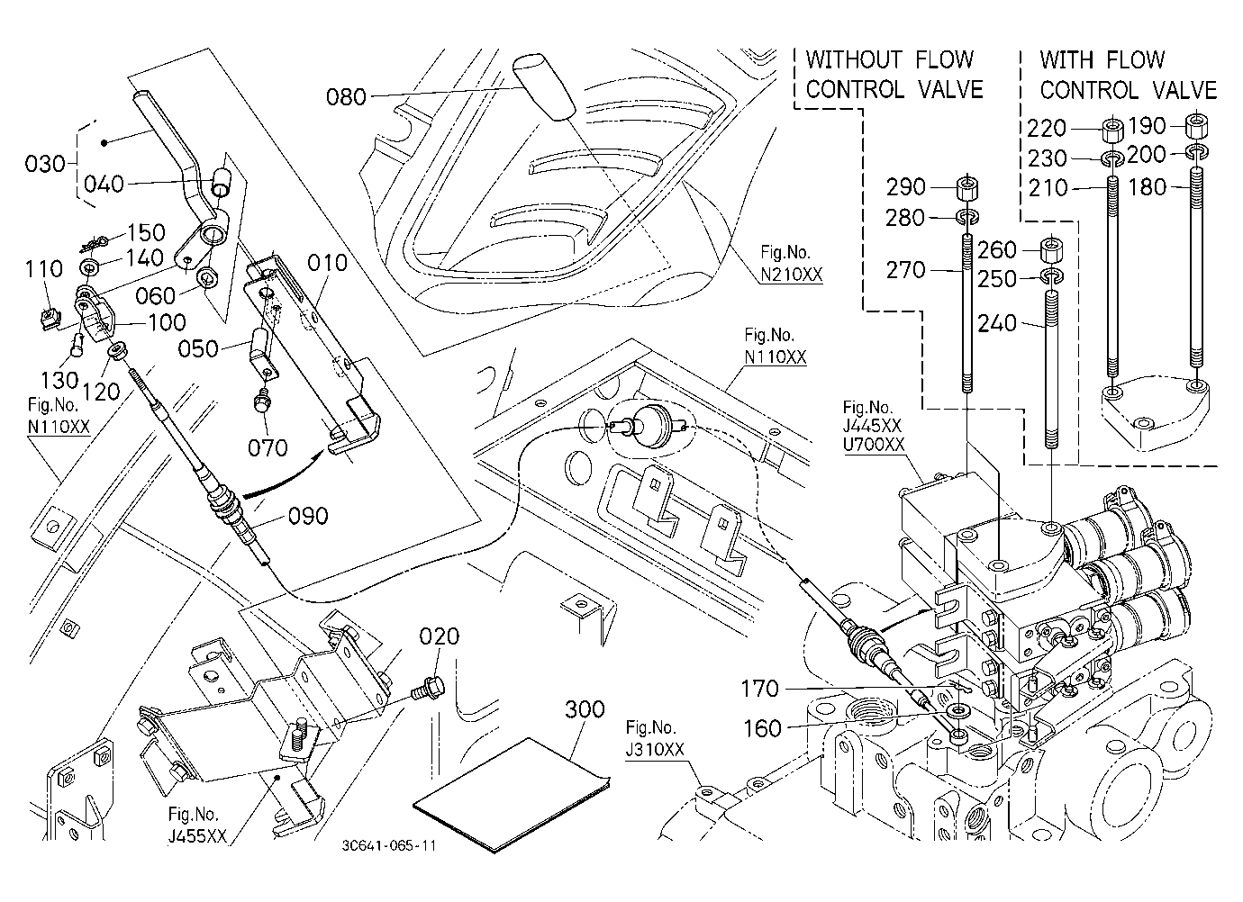 Auxiliary Control Valve Lever Kit (2Nd) (W/G No.M7