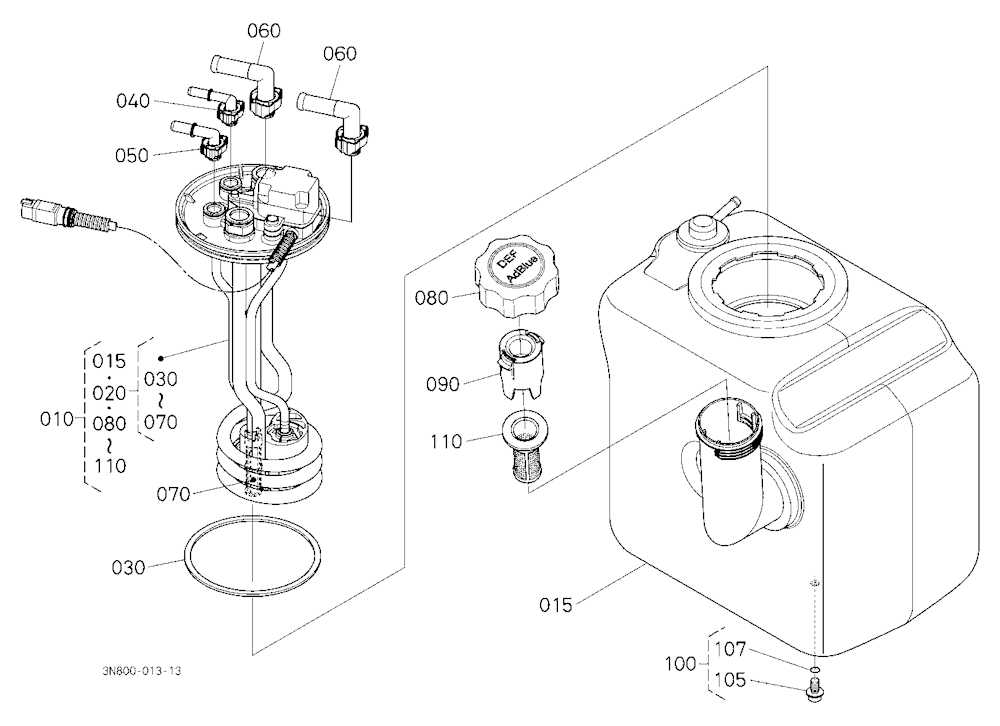 Diesel Exhaust Fluid Tank [Component Parts]