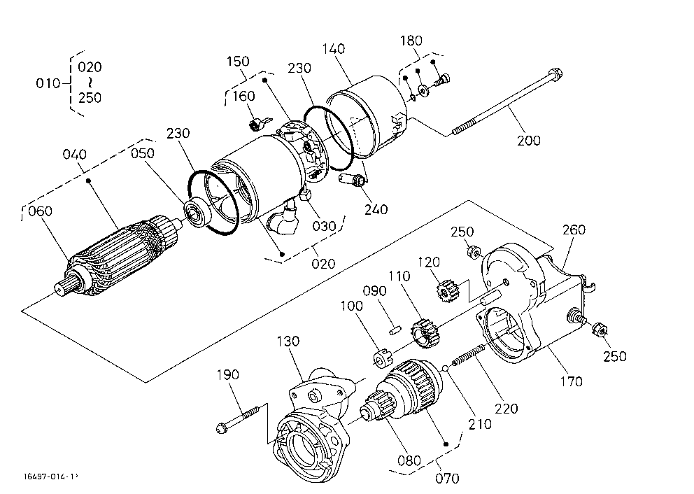Starter [Component Parts](Not For Reman Unit)