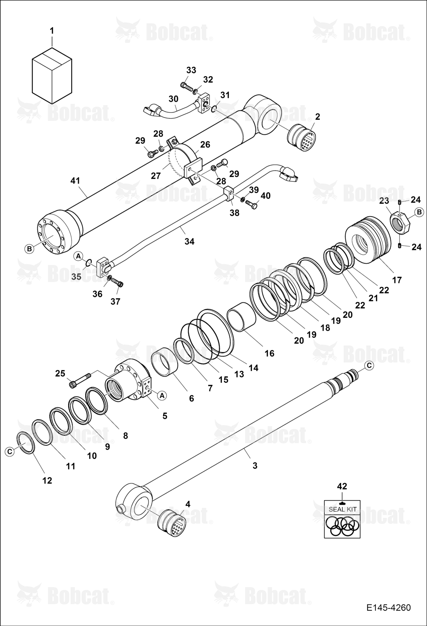 Bucket Cylinder (ARM (3.0m))