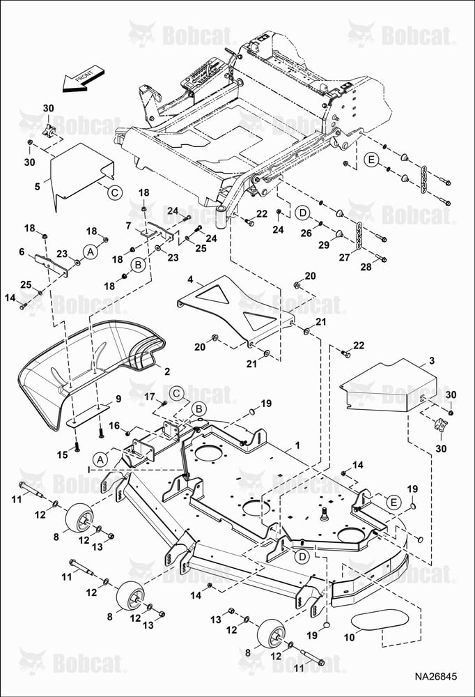 DECK, Wheels & Covers (52")