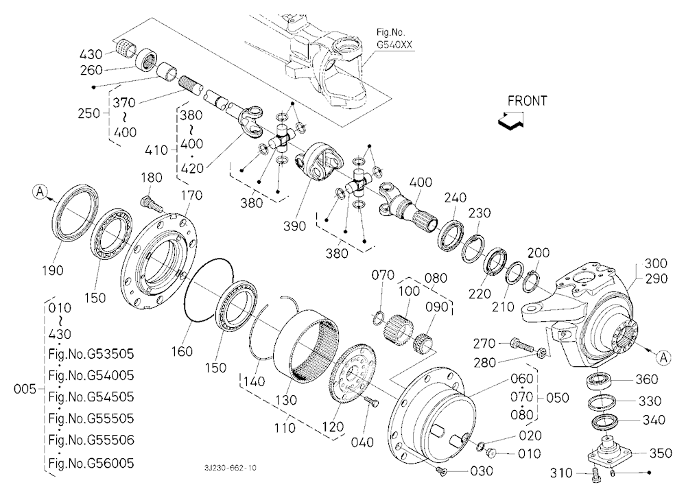 Differential Gear Shaft [Front Axle Component] [W/