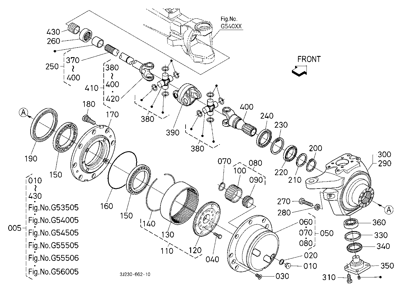 Differential Gear Shaft [Front Axle Component] [Wi