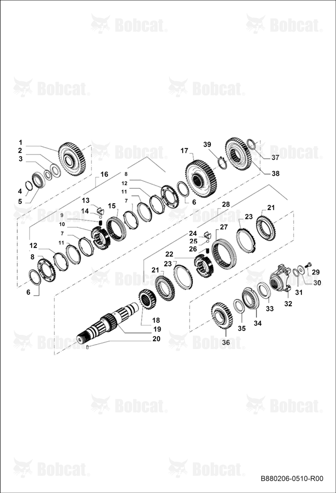Transmission - Secondary Shaft (4WD)