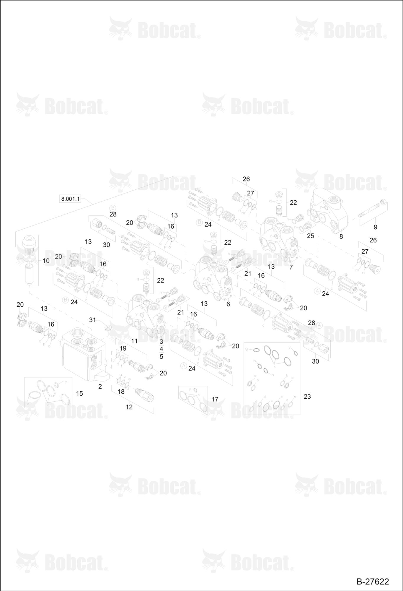 Valve Bank - Mono Boom (Engine S/N XXXX/0506 & Below)