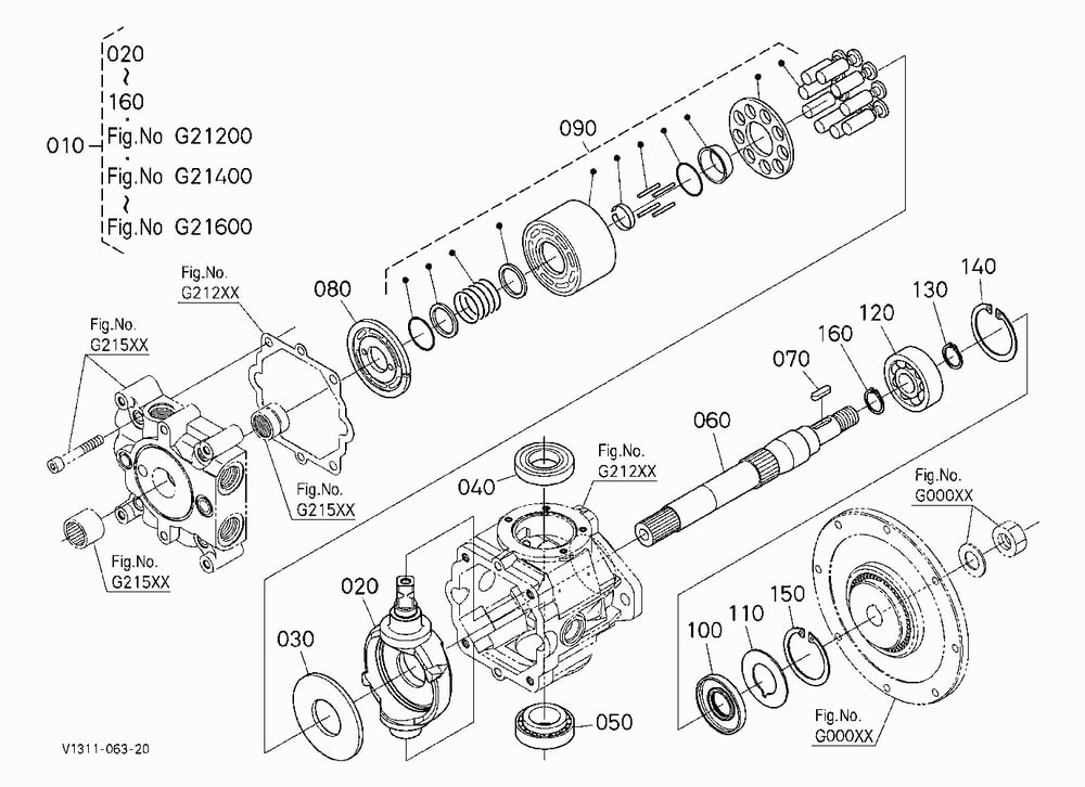 HST PUMP 2 (CYLINDER BLOCK) [COMPONENT PARTS]