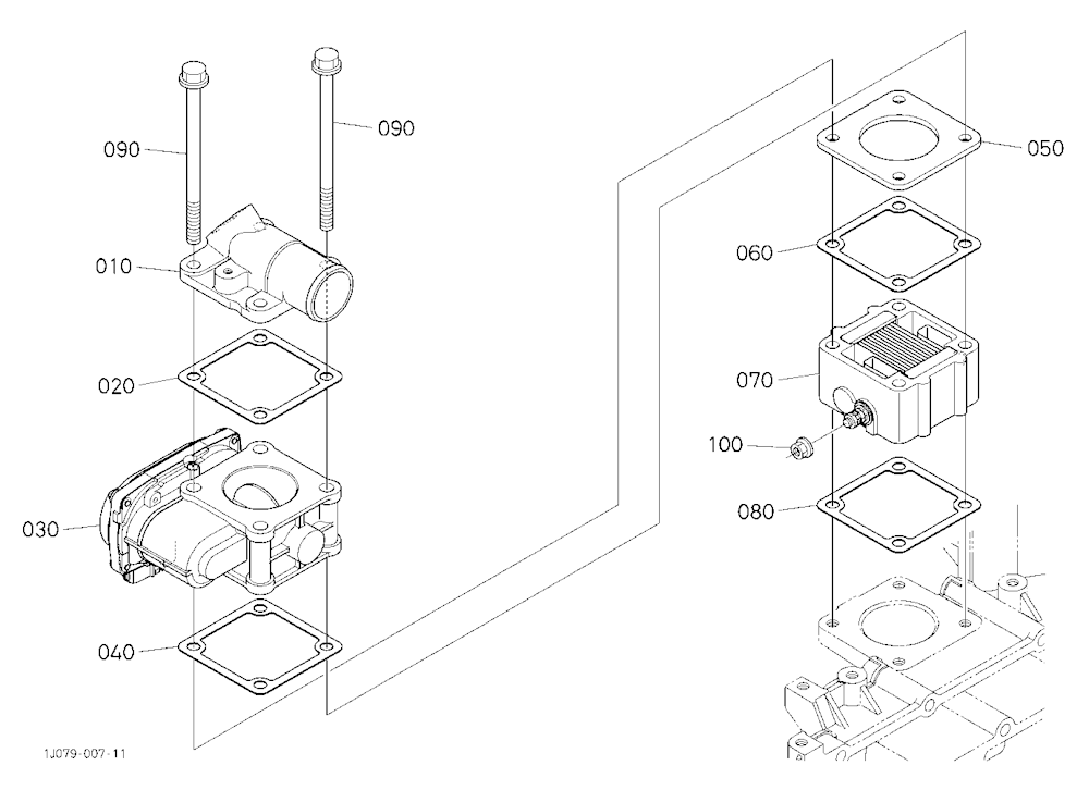 Air Cleaner Flange And Throttle Valve
