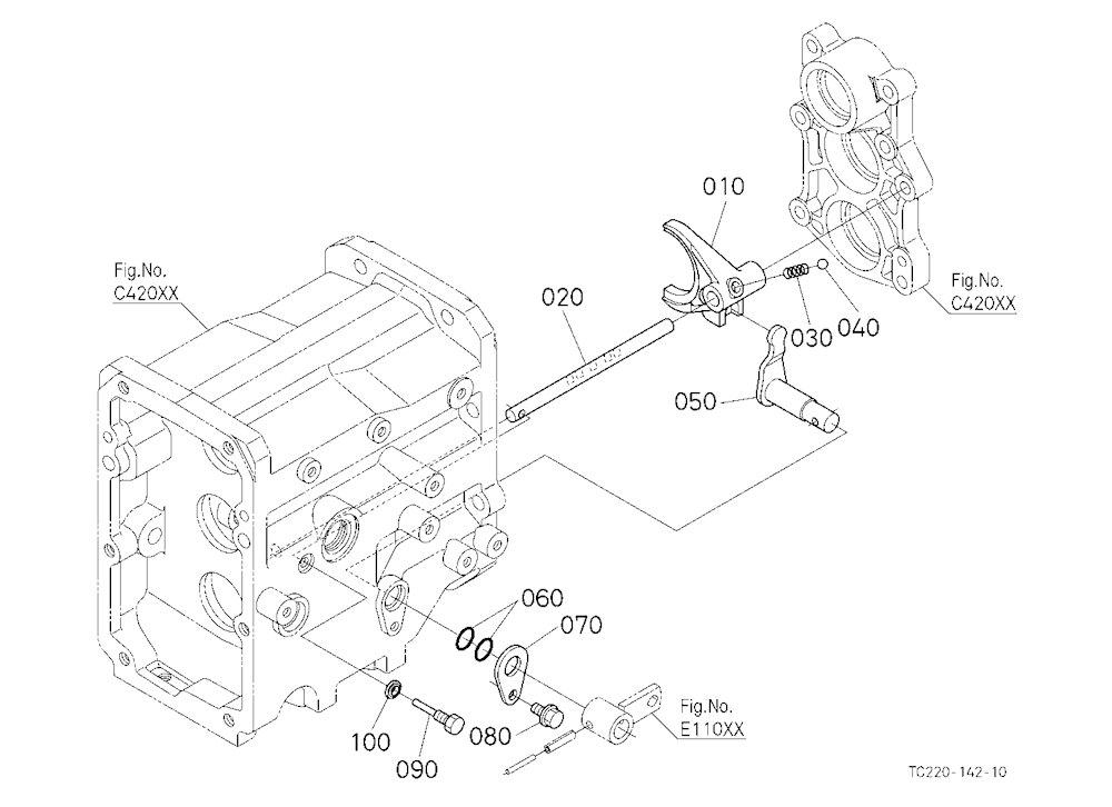 Pto Gear Shift Fork [Except Hst Type]