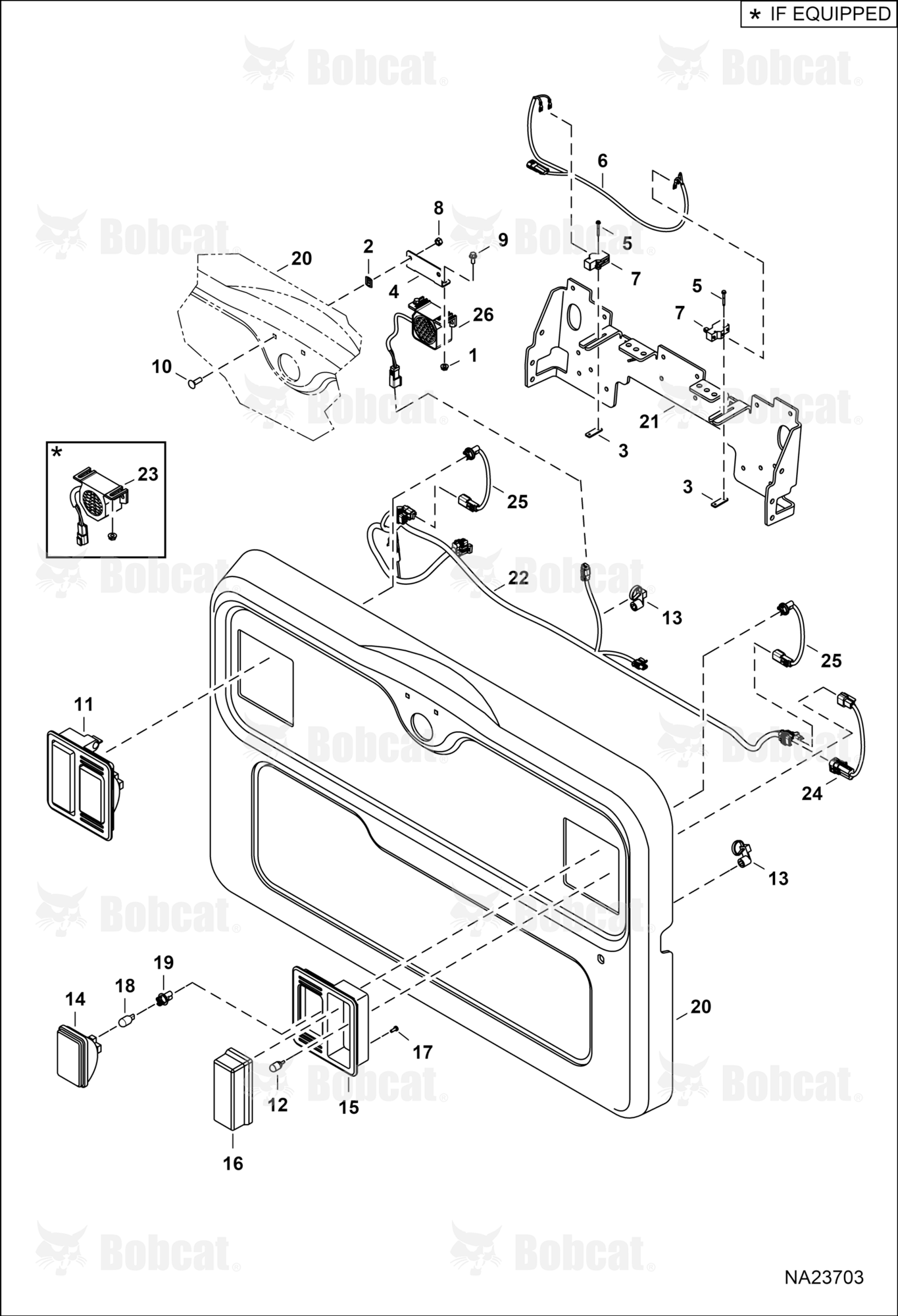 Engine Electrical Circuitry (Rear Lights & Back-up Alarm)