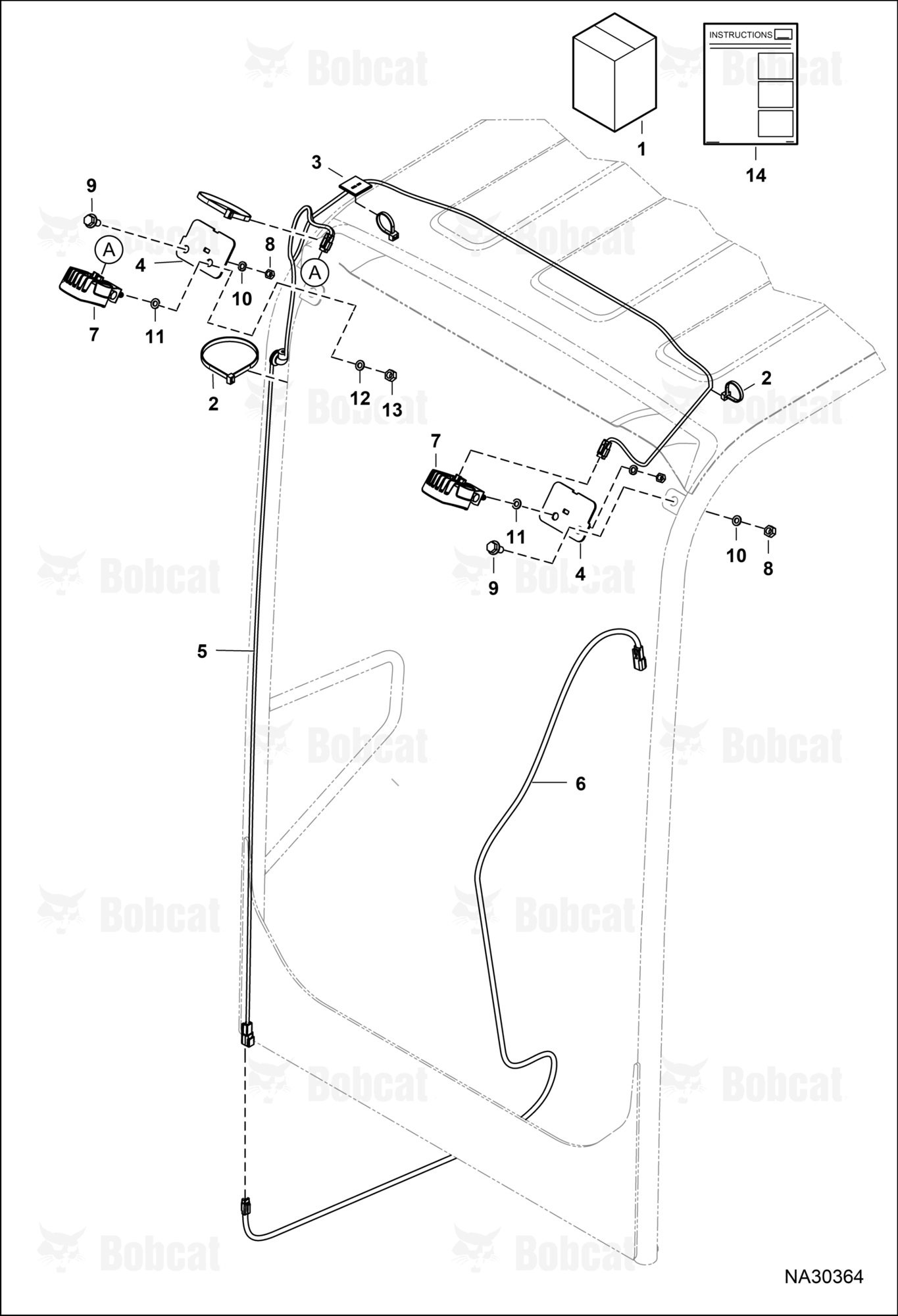Work Light Kit (Canopy) (Front)