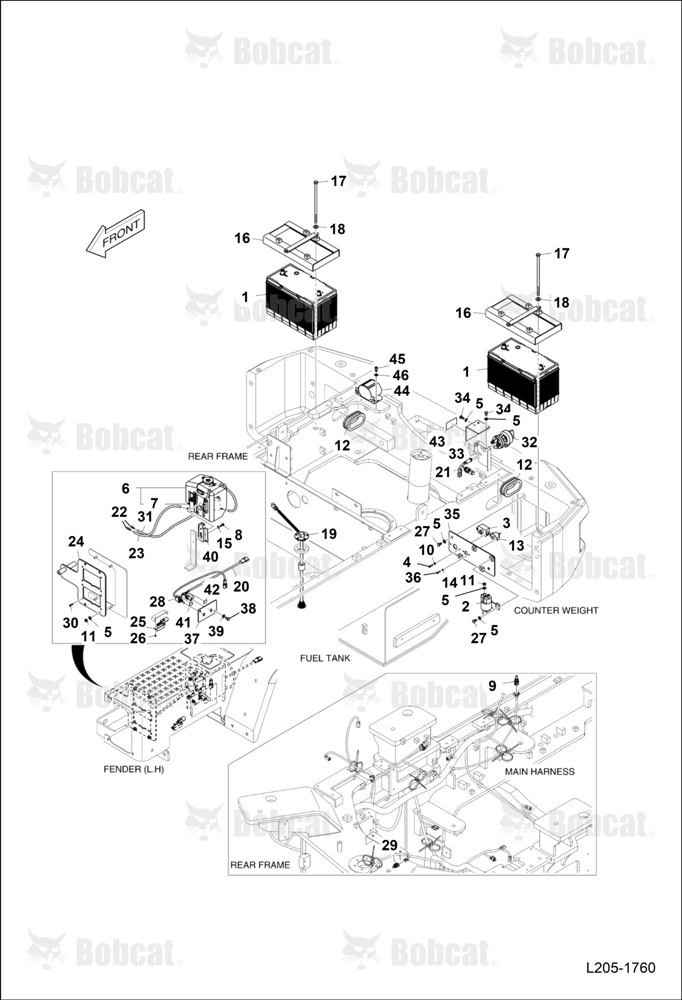 Rear Frame (Electrical Parts)