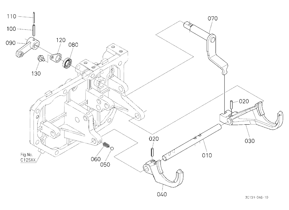 Range Gear Shift Fork/Creep Gear Shift Fork