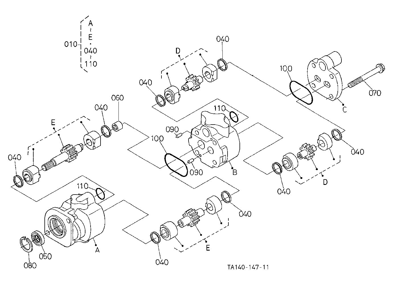 Hydraulic Pump [Component Parts] [Hst Type]