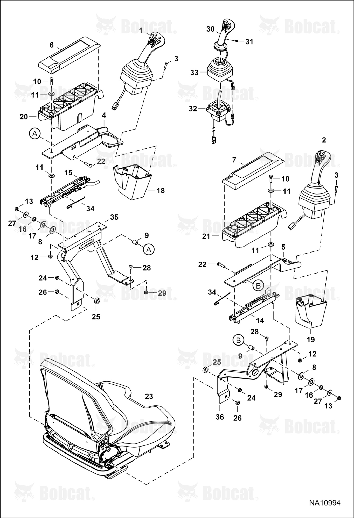 Controls Electrical (Armrest Assembly) (SJC)  B3GZ11087 & Above
