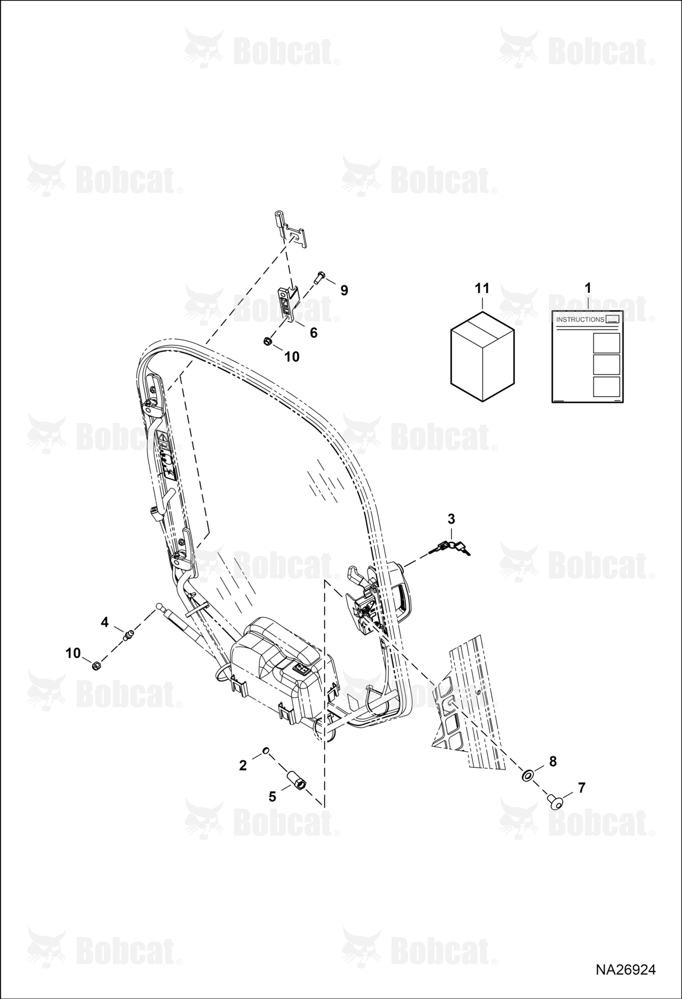 CAB Door Mounting Kit