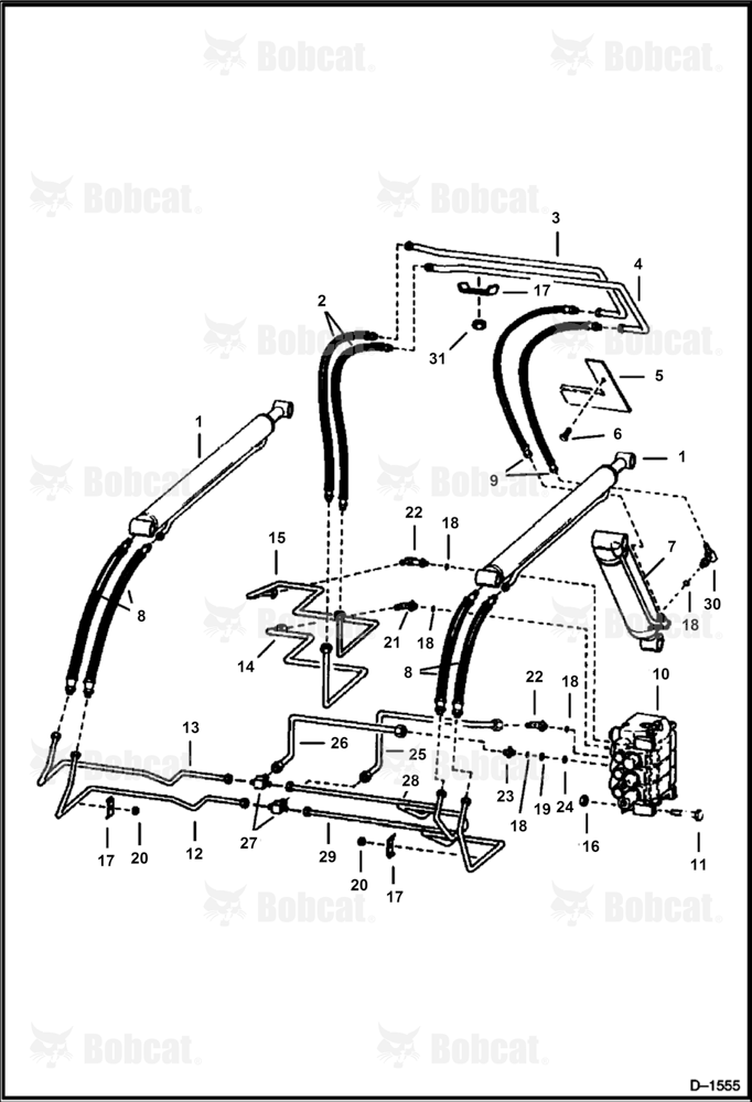Hydraulic Circuitry 5017M11001 - 5017M14999, 501711001 - 501714999