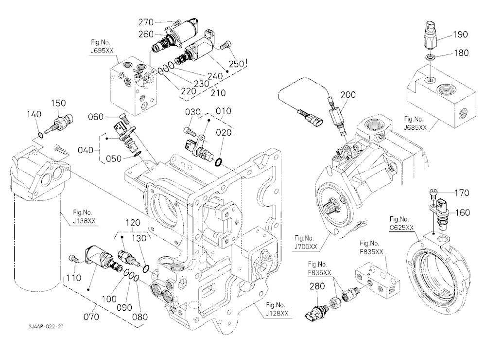 Switch/Sensor/Valve (Hydraulic Pump Housing/Pto Sh