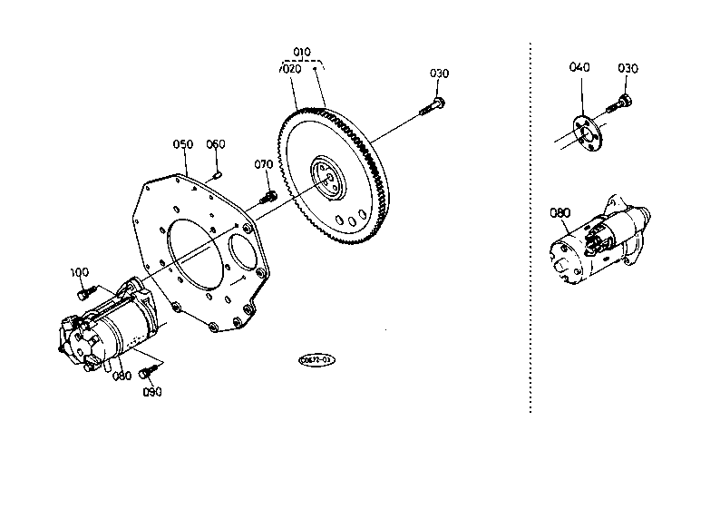 Flywheel Starter [D950-Bh-1(-Sw)]