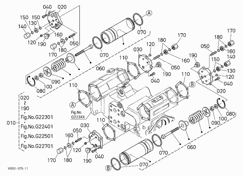 HST PUMP (PISTON) [COMPONENT PARTS]