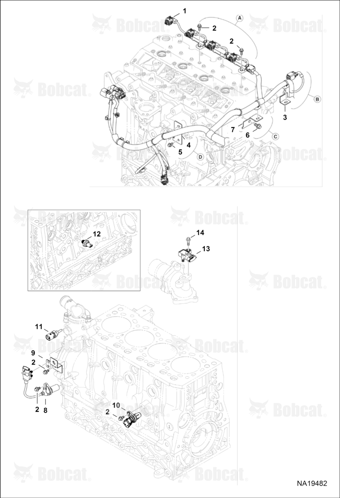 Engine Electrical Circuitry (Engine Harness, Sensors & Brackets)