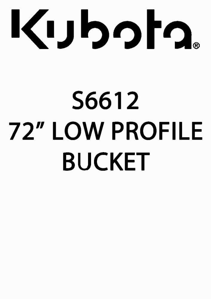 S6612 72" BUCKET