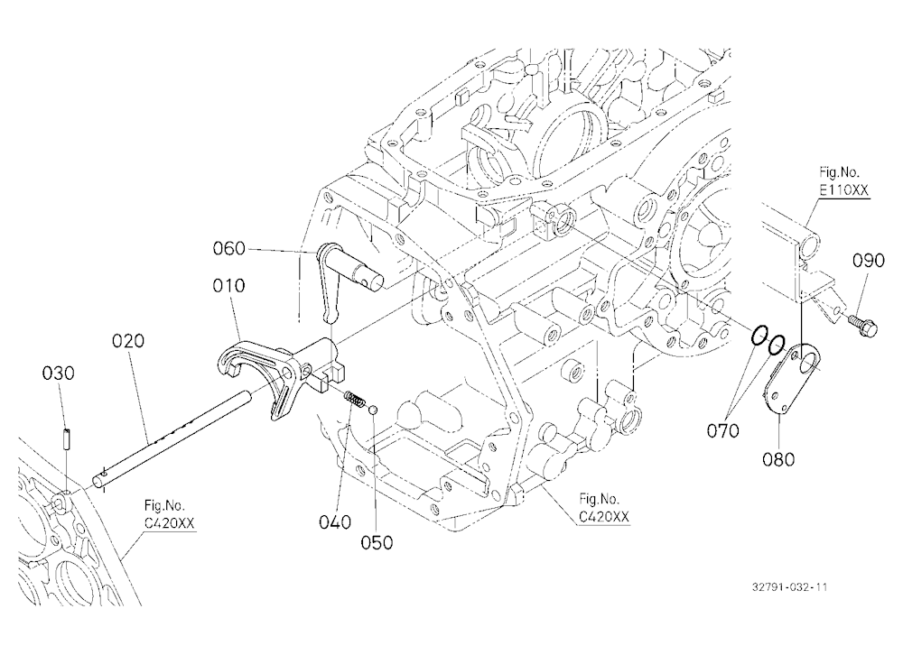 Range Gear Shift Fork