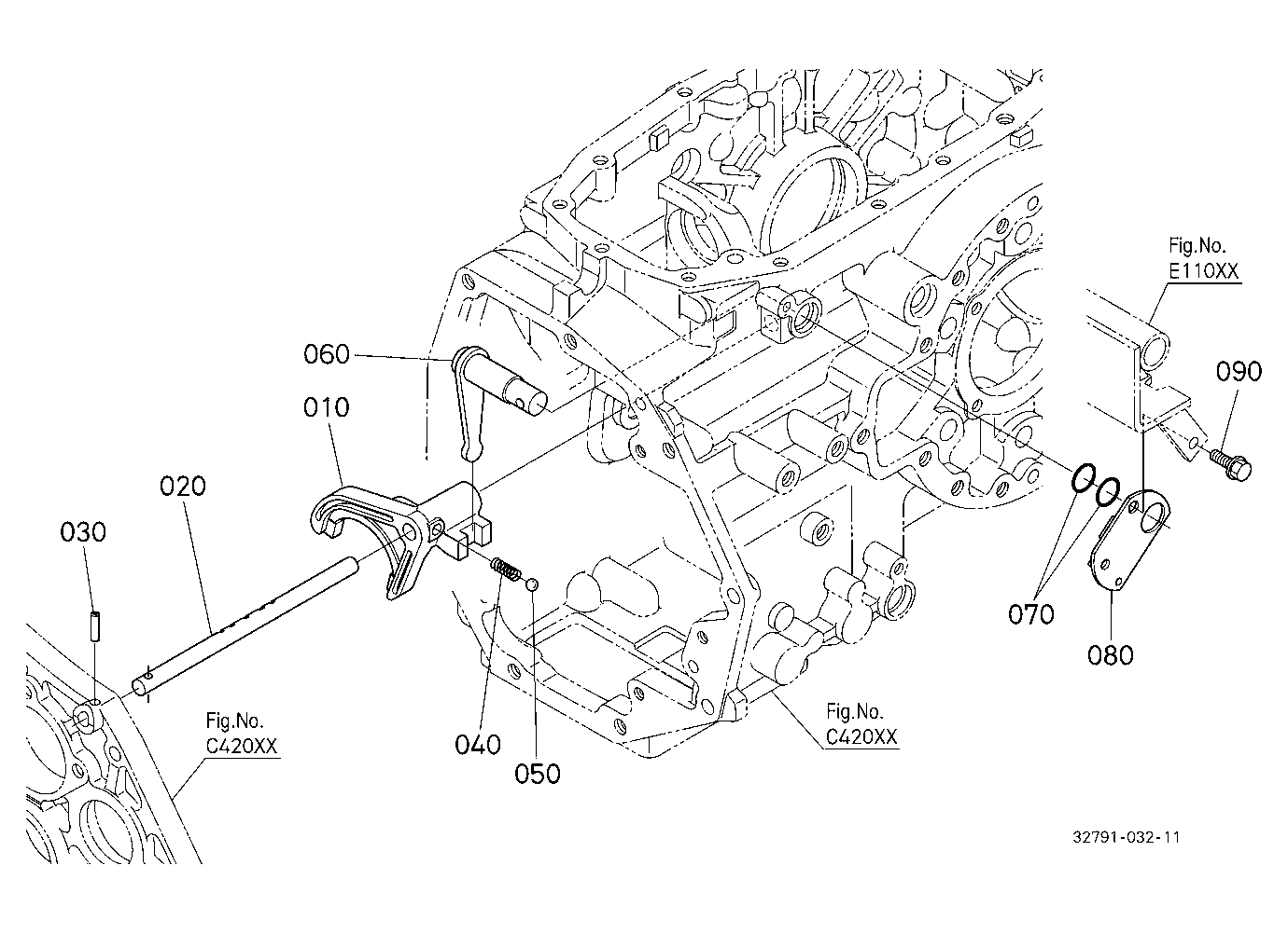 Range Gear Shift Fork