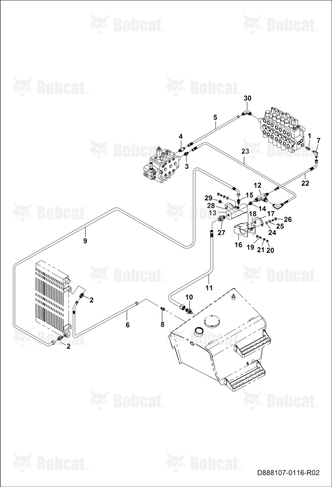 Leak Collection Block Circuit B45311001 - B45311033